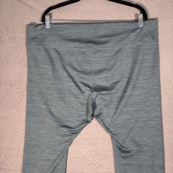 Nike Leggings Women’s Size 3X Dri Fit Heather Blue Ankle Yoga Compression - Picture 9 of 13